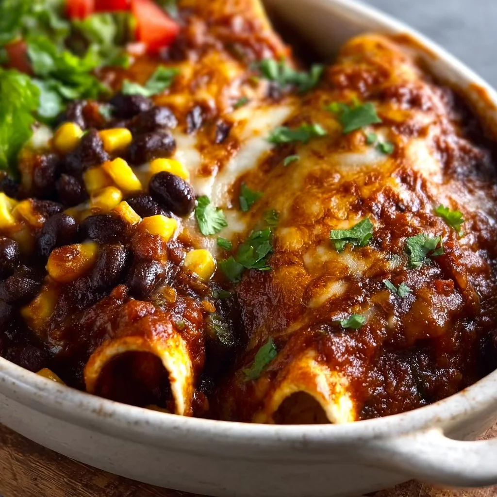 Vegetarian Black Bean Enchiladas