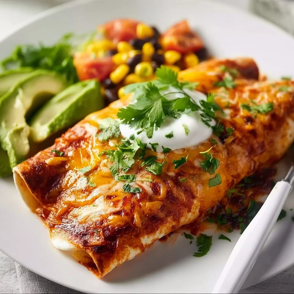 Vegetarian Enchiladas with Black Beans and Corn Recipe