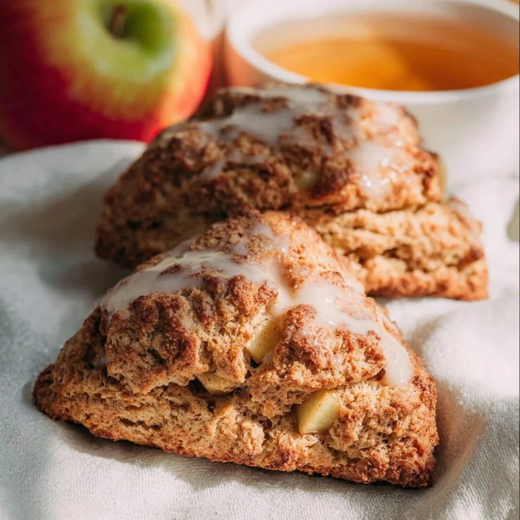 Wholesome Vegan Apple Cinnamon Scones – A Cozy, Guilt-Free Treat