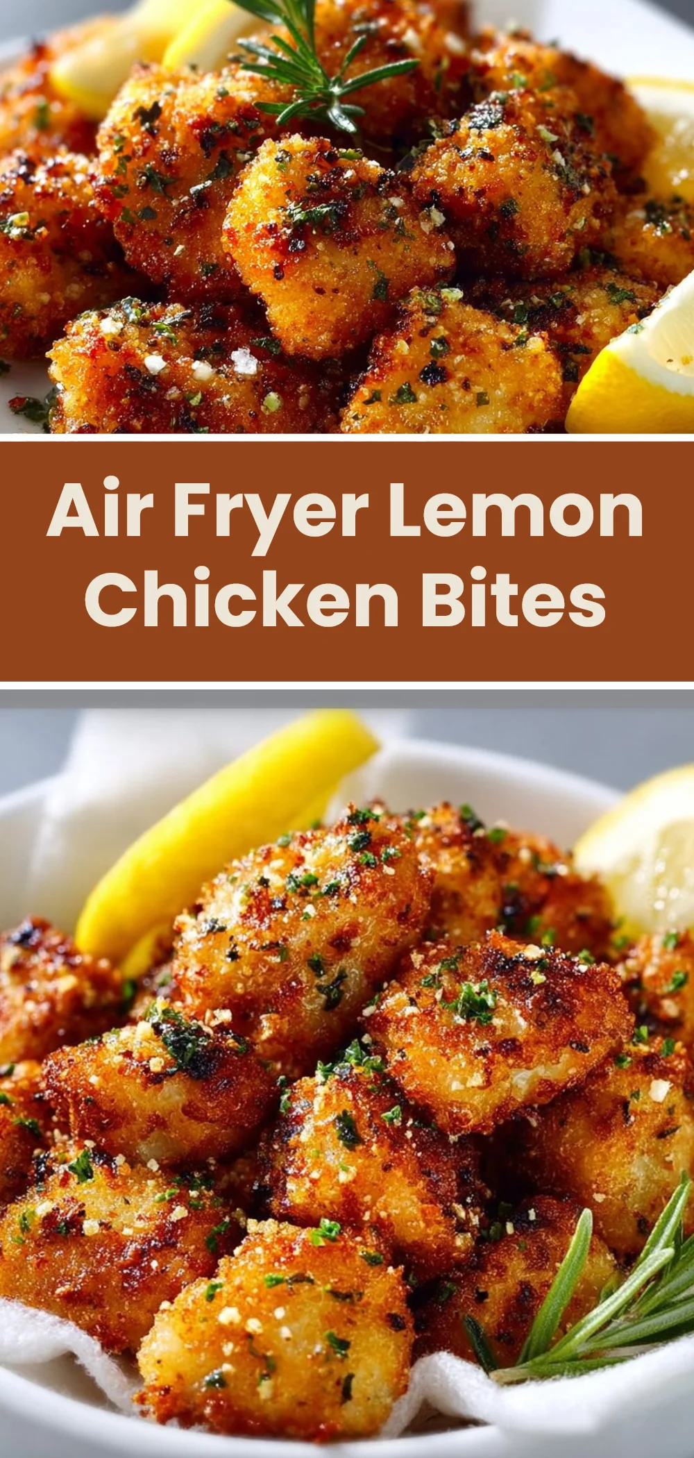 Air Fryer Lemon Chicken Bites