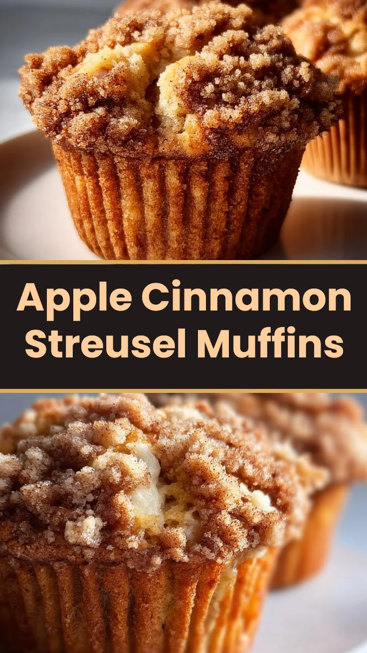 Apple Cinnamon Streusel Muffins