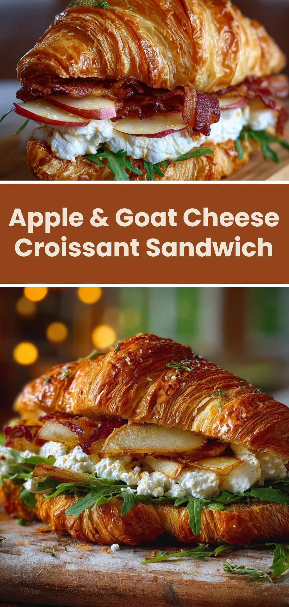 Apple & Goat Cheese Croissant Sandwich