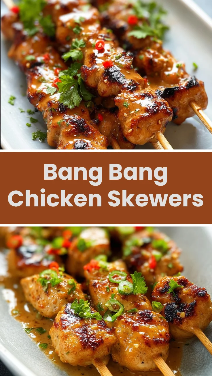 Bang Bang Chicken Skewers