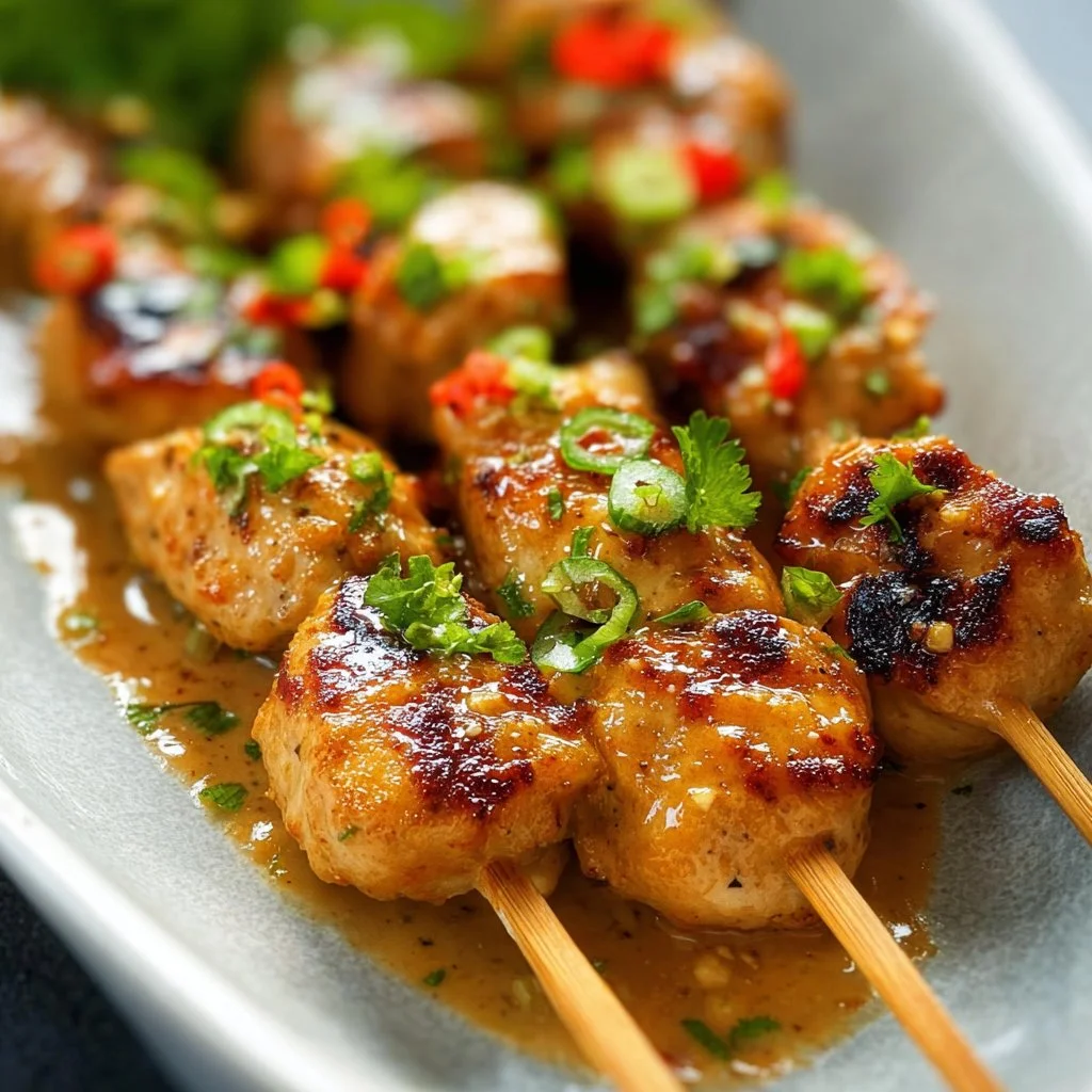 Bang Bang Chicken Skewers