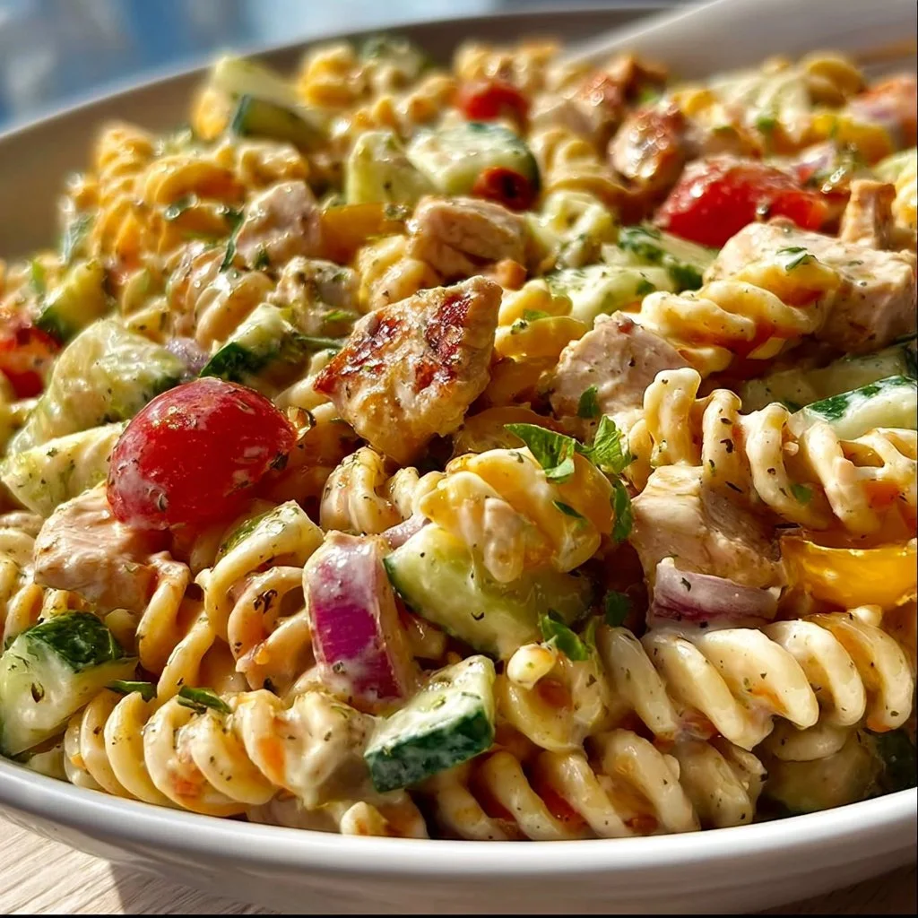 Barbecue Chicken Pasta Salad Recipe