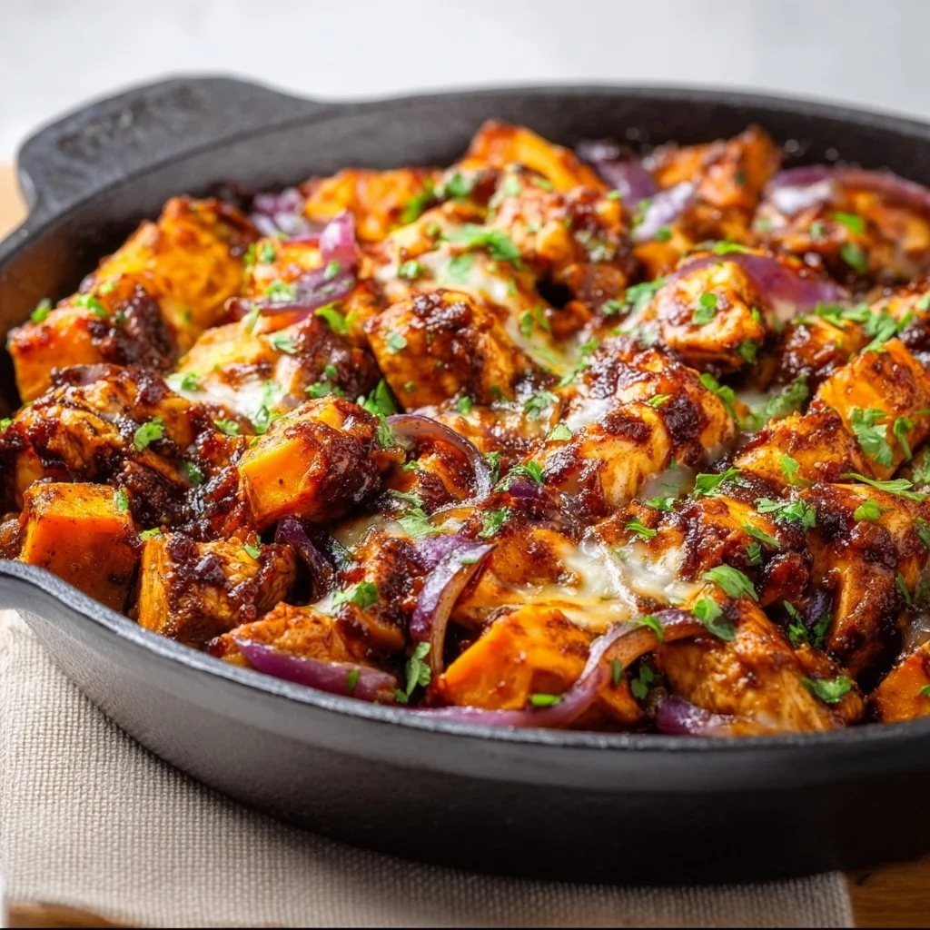 BBQ Chicken Sweet Potato Skillet – Easy One-Pan Dinner