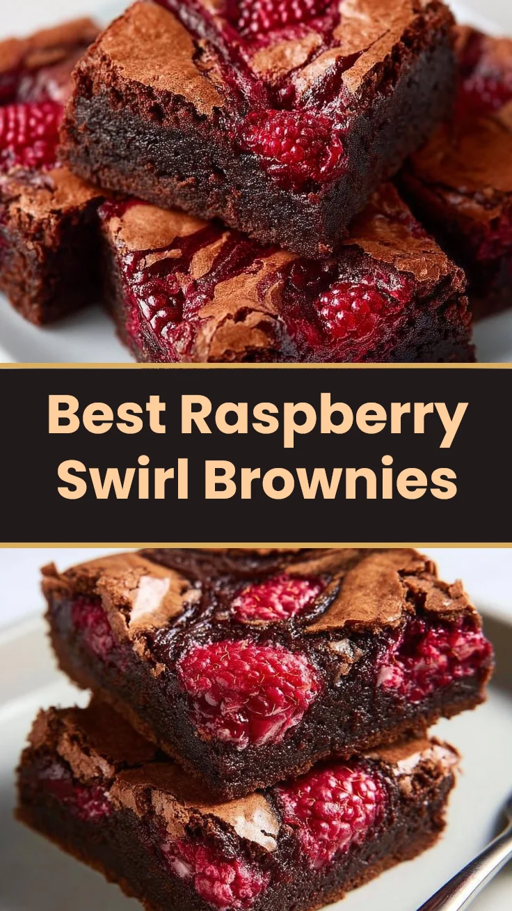 Best Raspberry Swirl Brownies