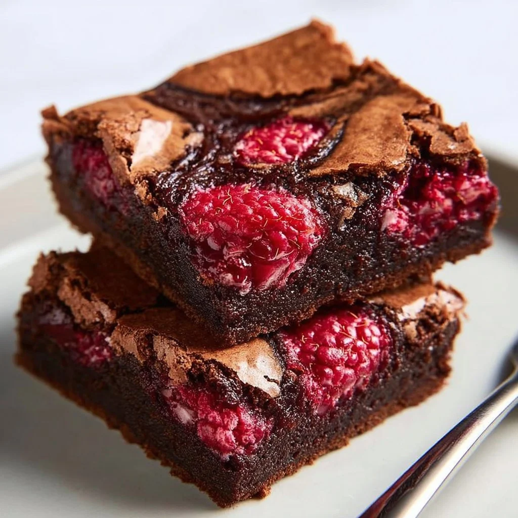 Best Raspberry Swirl Brownies