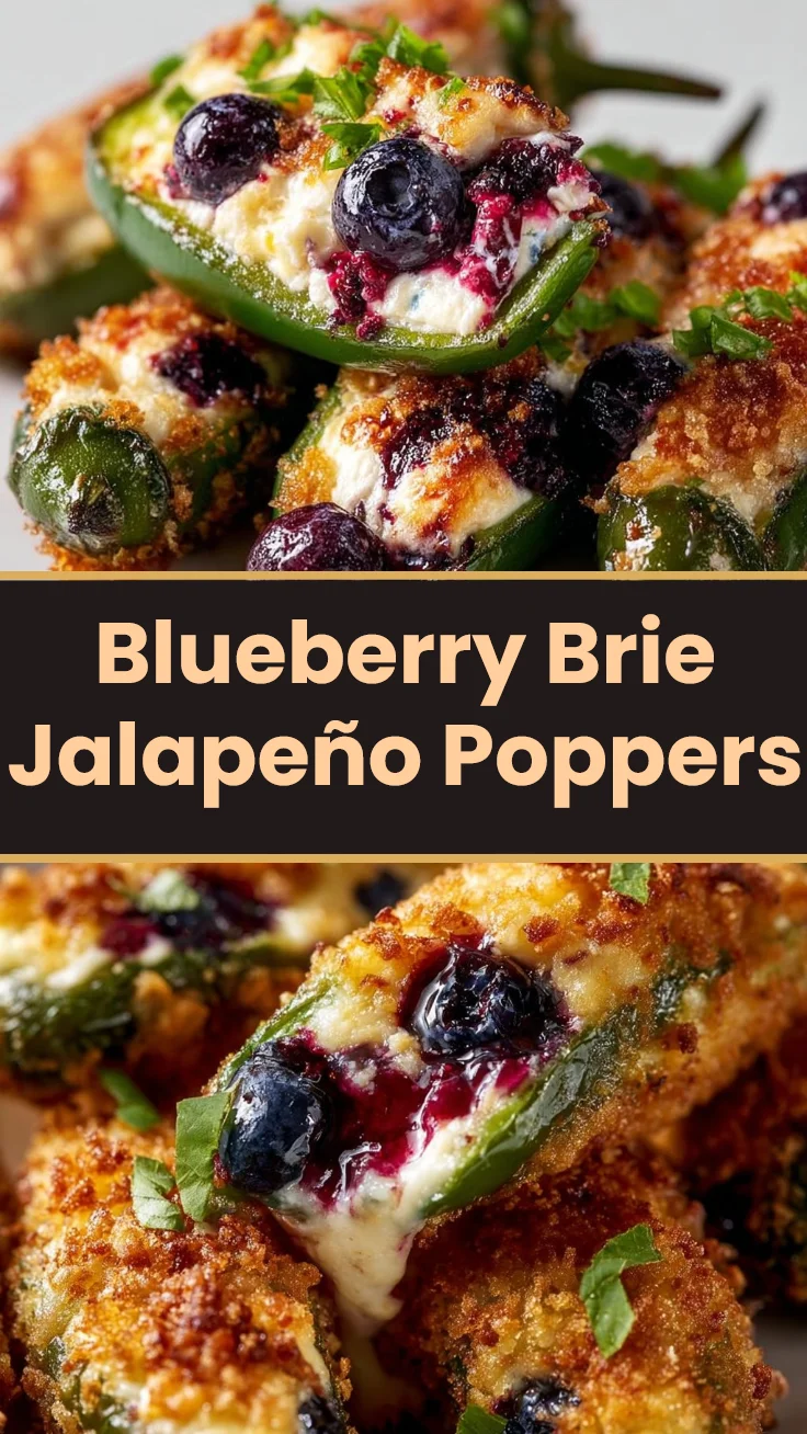 Blueberry Brie Jalapeño Poppers