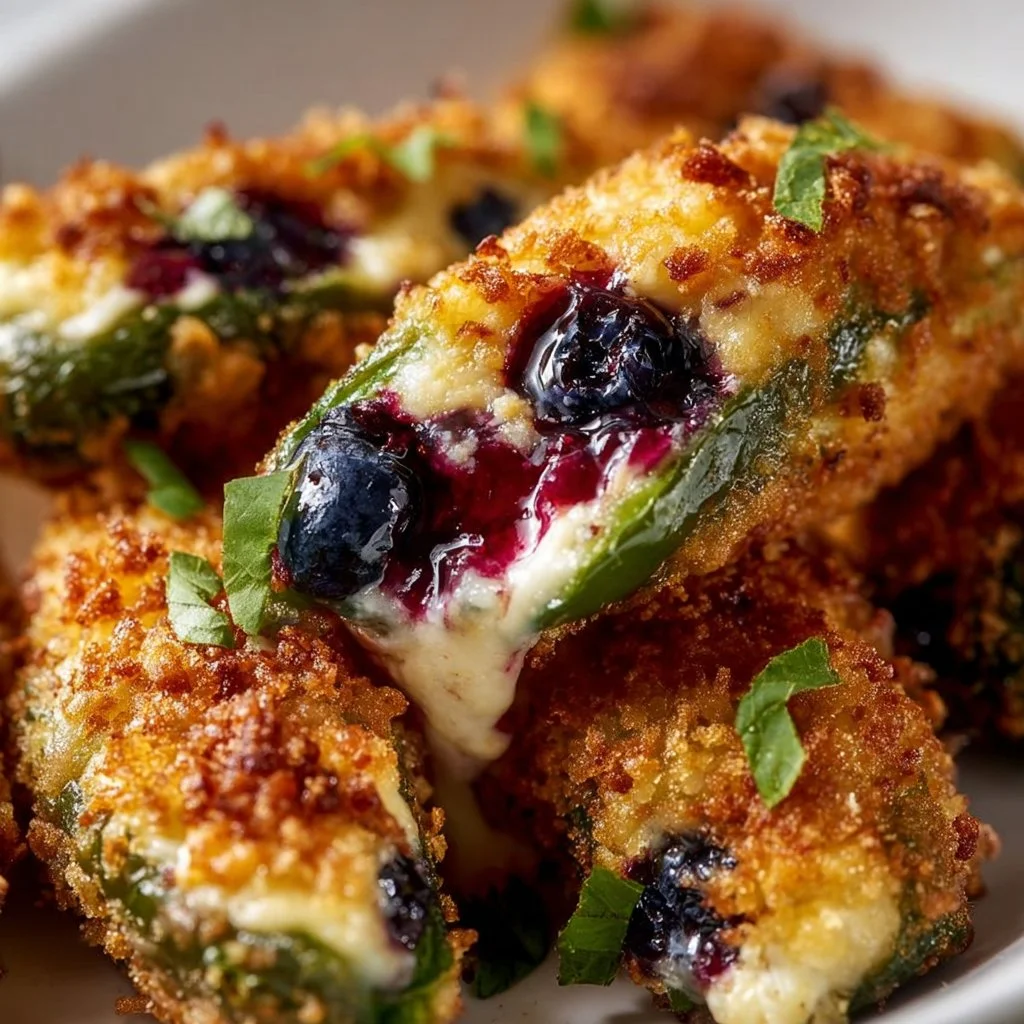 Blueberry Brie Jalapeño Poppers