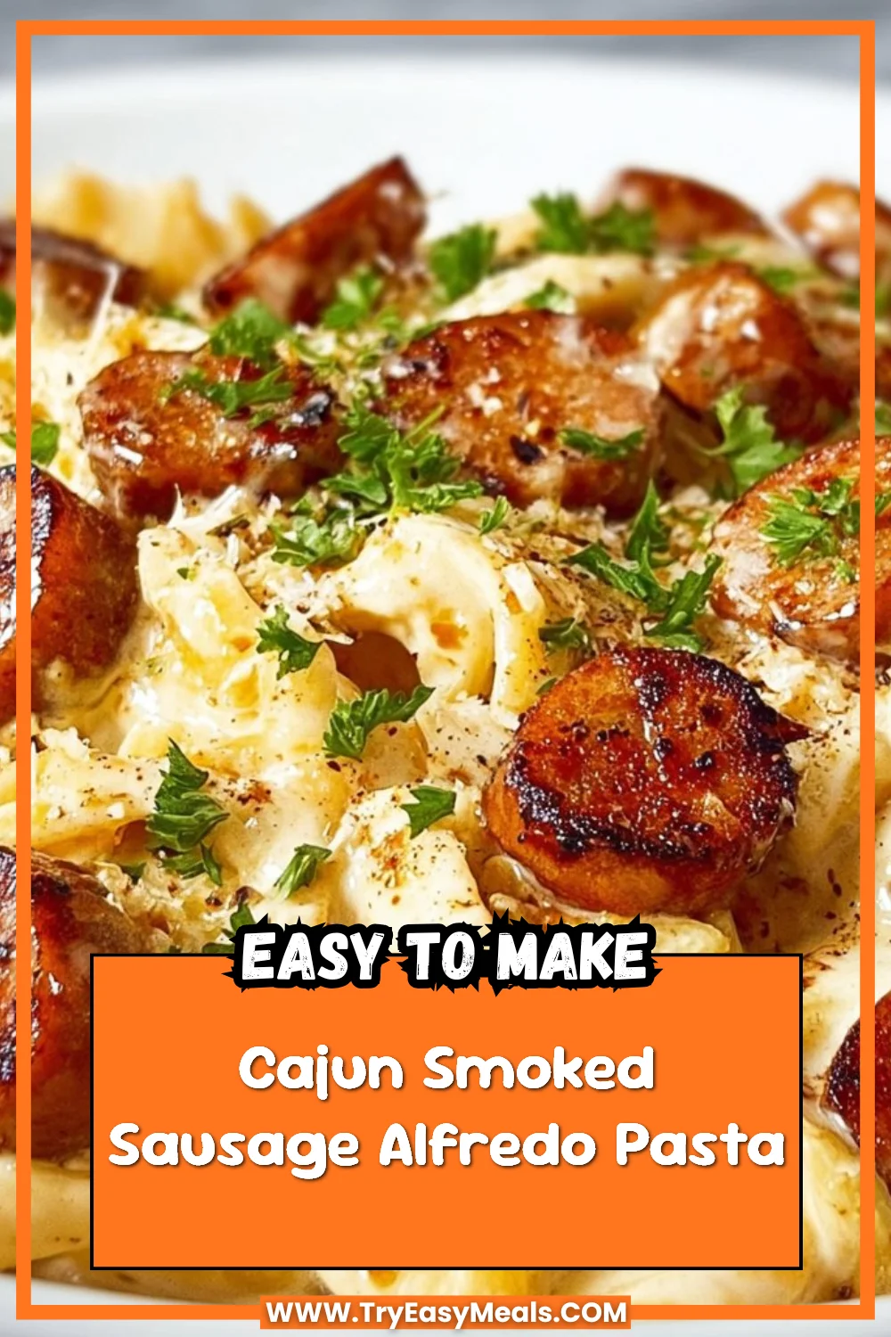 Cajun Smoked Sausage Alfredo Pasta