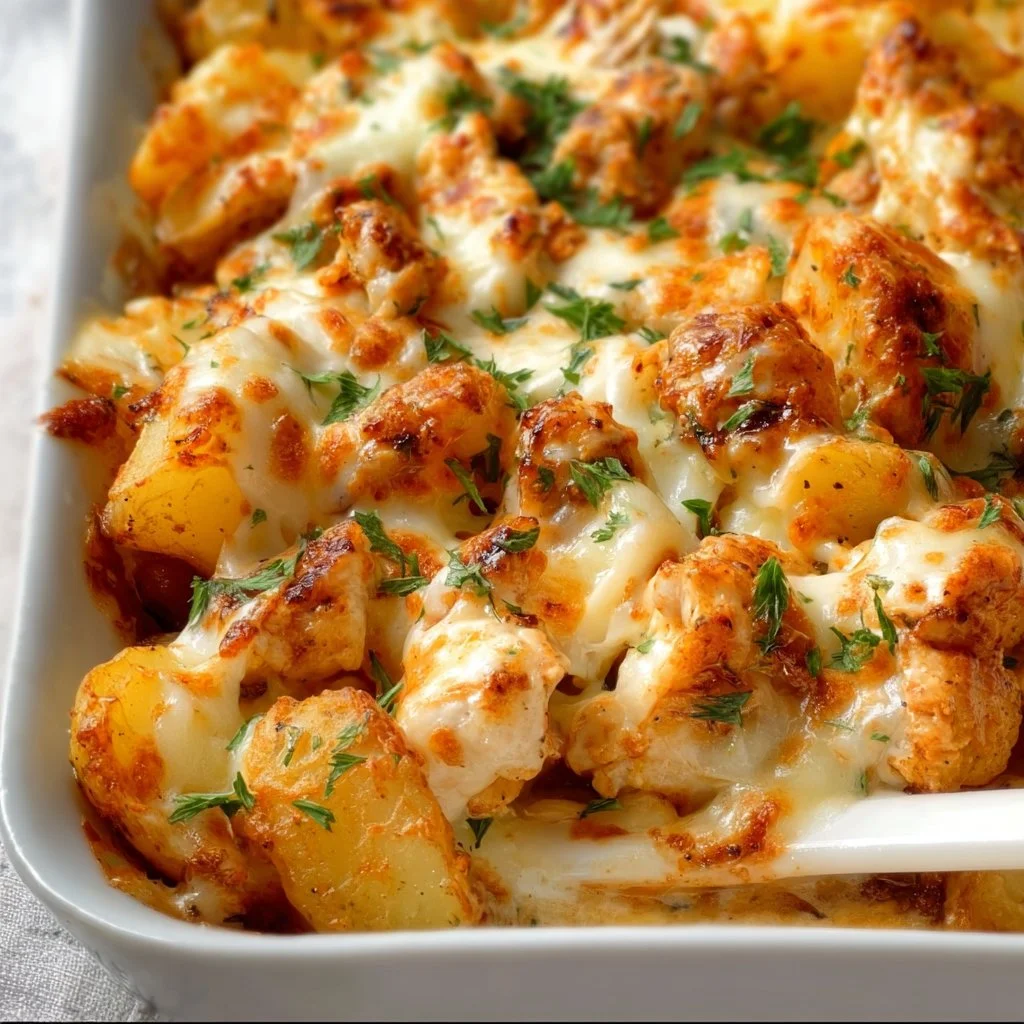 Cheesy Chicken Potato Bake