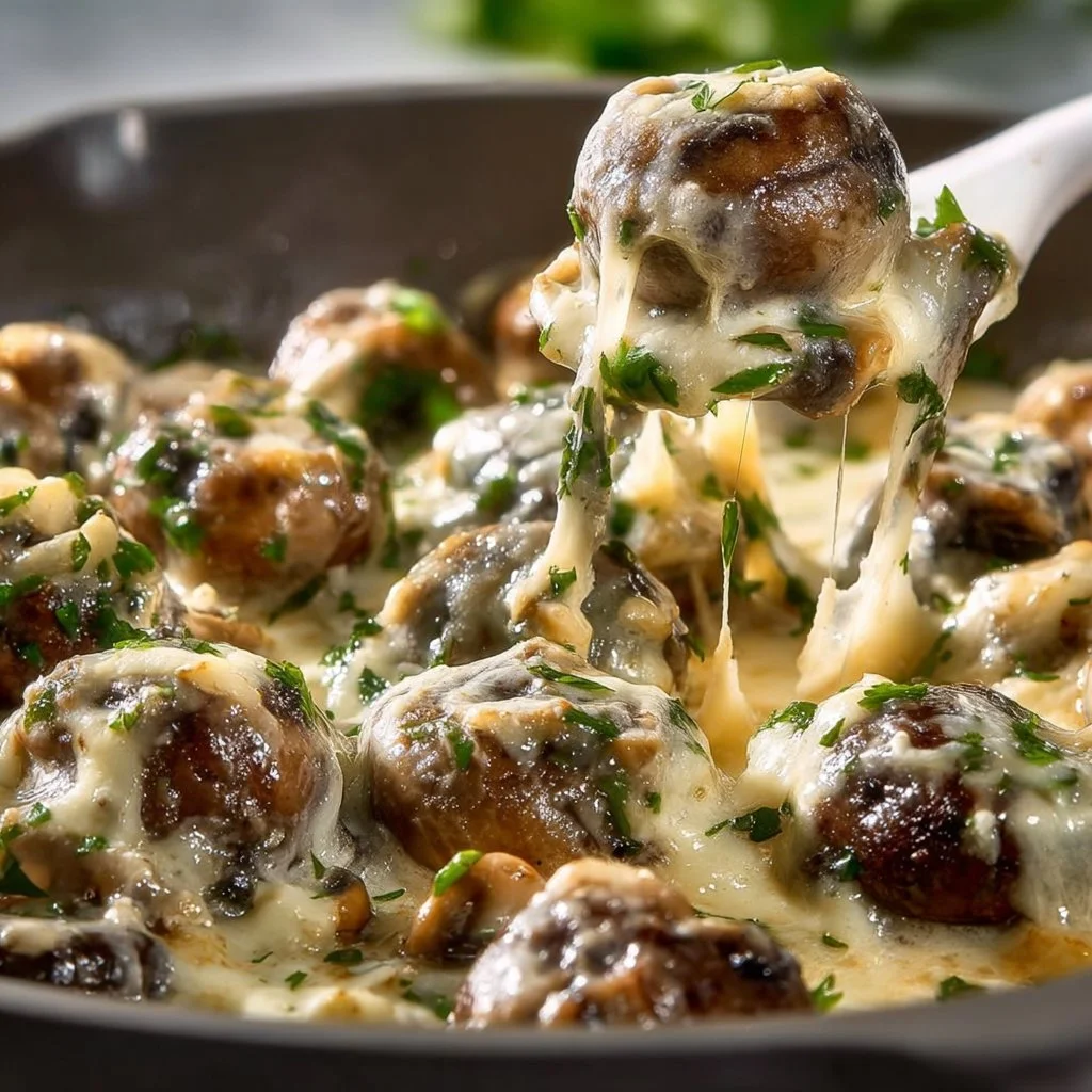 Cheesy Mushroom Skillet