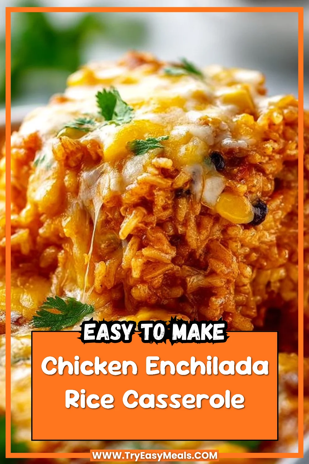 Chicken Enchilada Rice Casserole