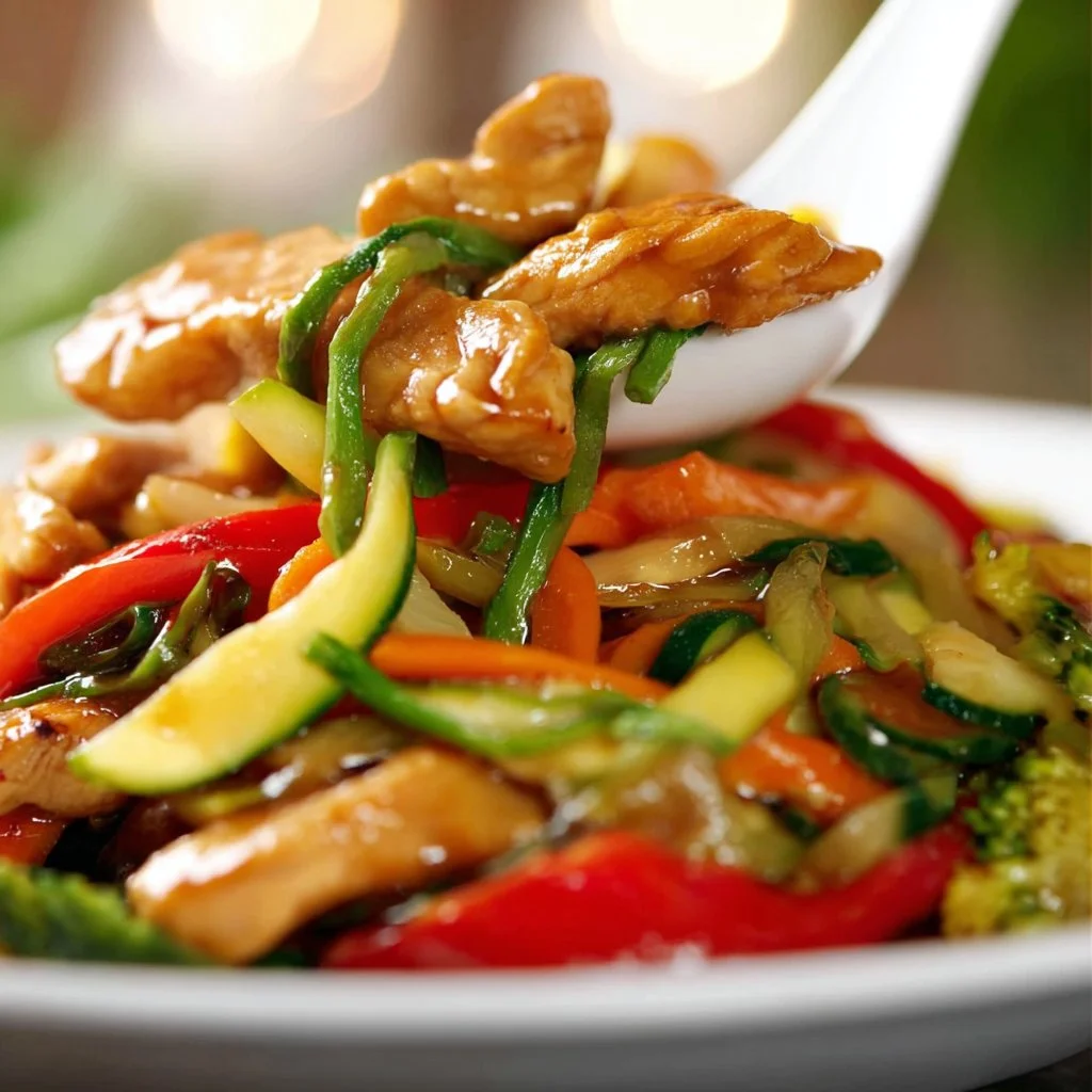 Chicken with Mixed Vegetable Stir Fry