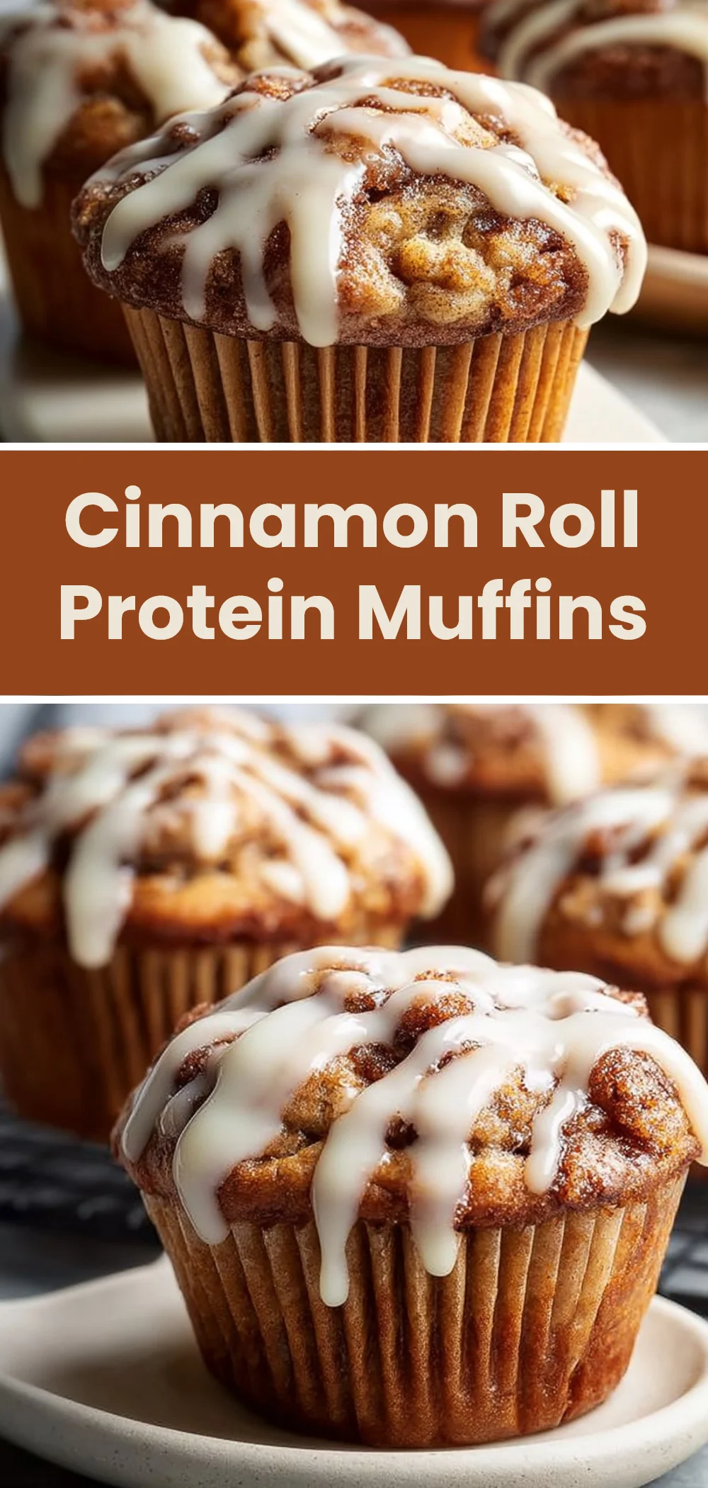 Cinnamon Roll Protein Muffins
