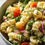 classic high protein dill pickle pasta salad 2026 04 10 175259