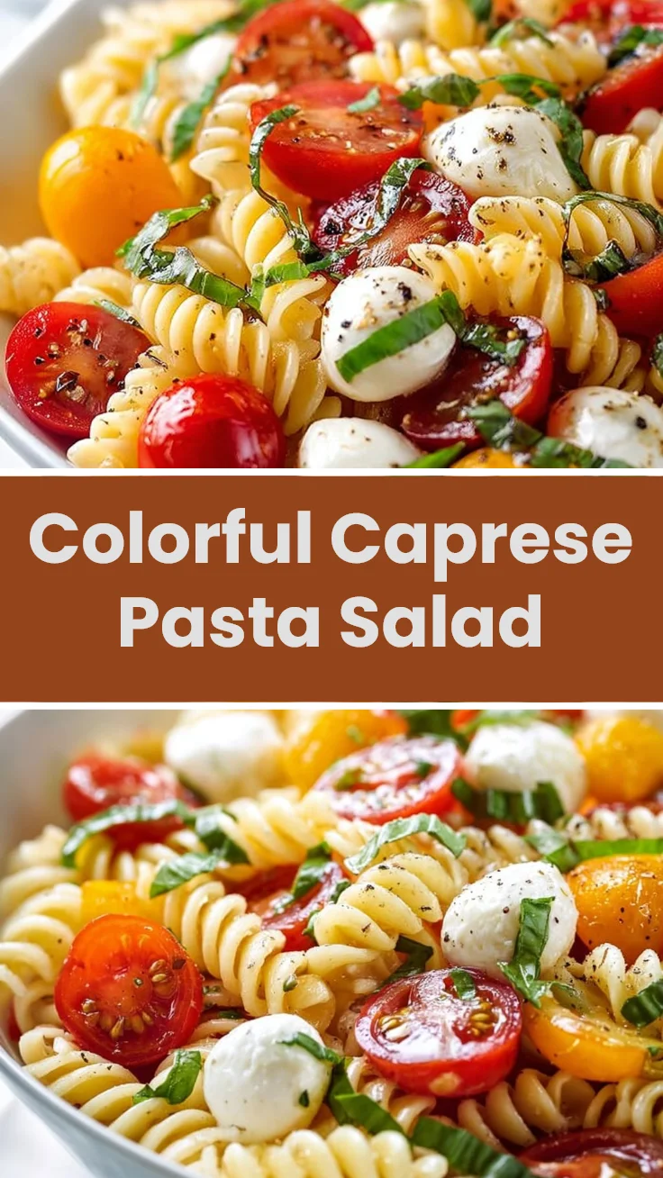 Colorful Caprese Pasta Salad