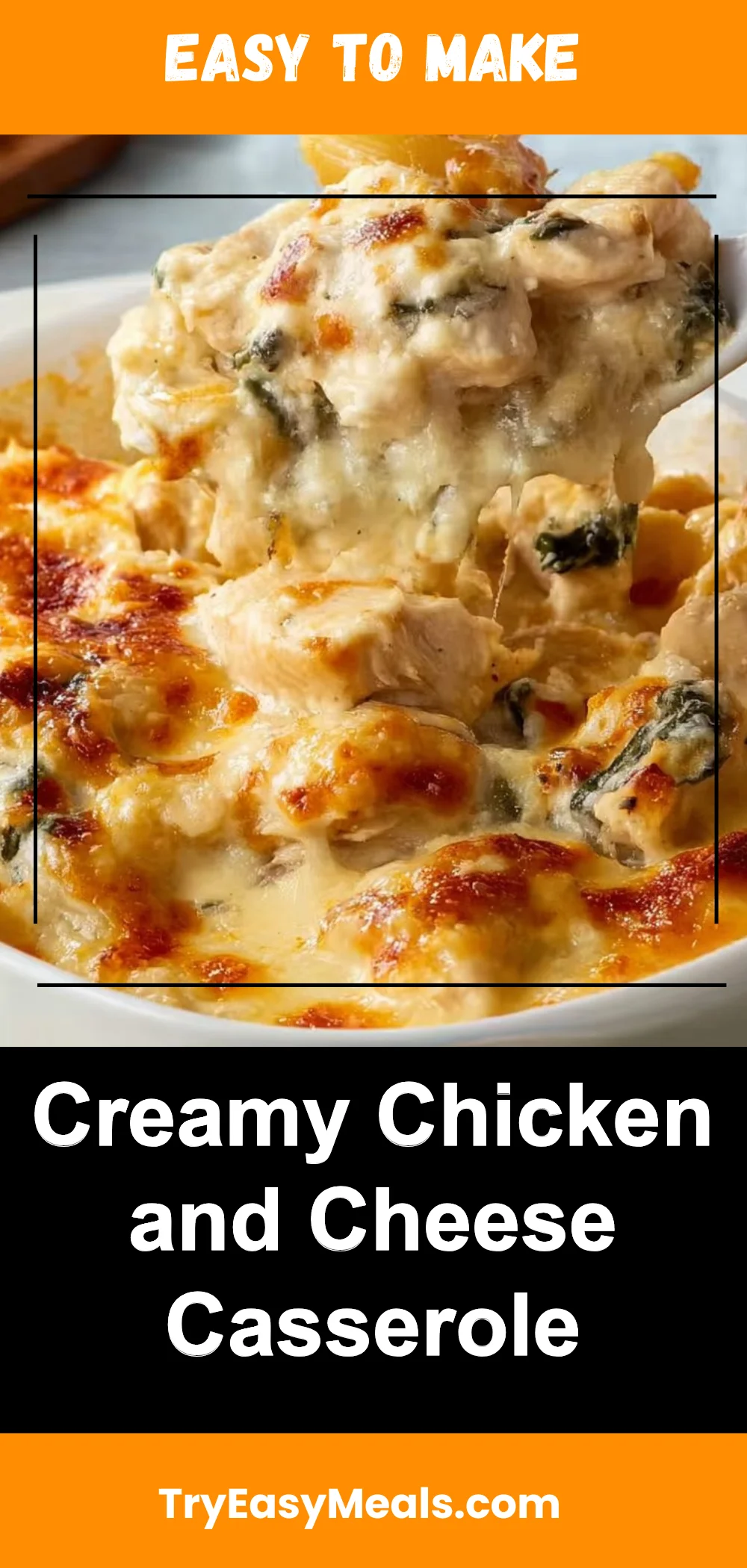 Creamy Chicken and Cheese Casserole