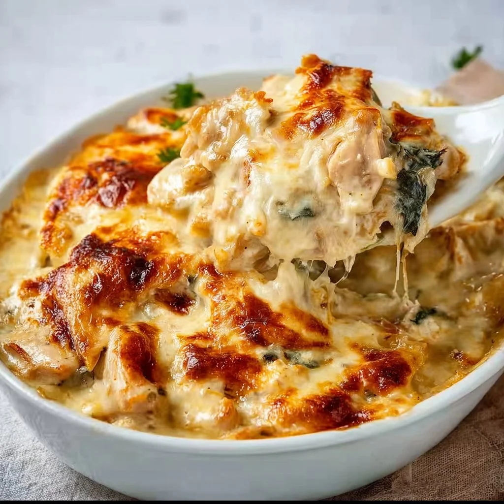 Creamy Chicken and Cheese Casserole