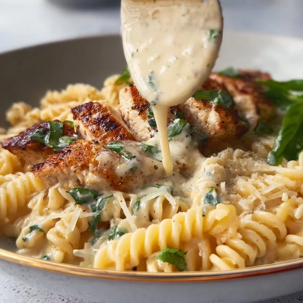 Creamy Chicken Garlic Parmesan Pasta
