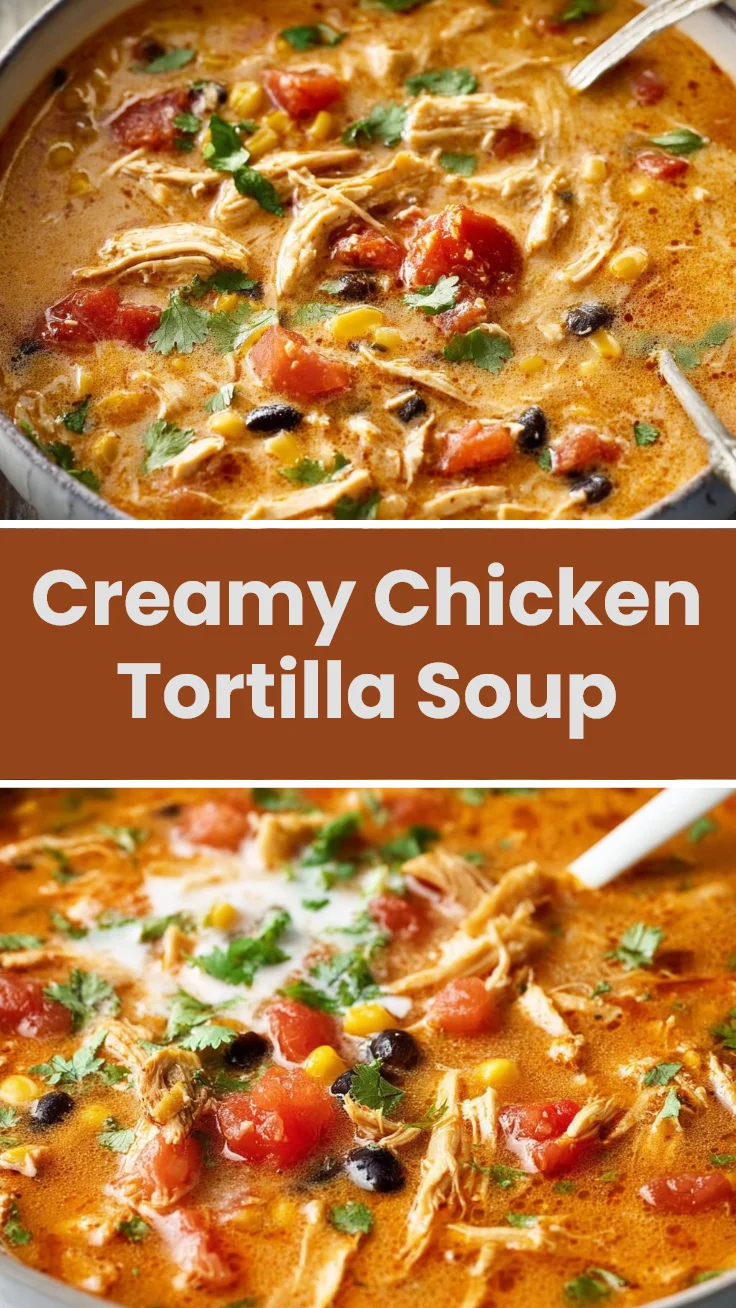 Creamy Chicken Tortilla Soup