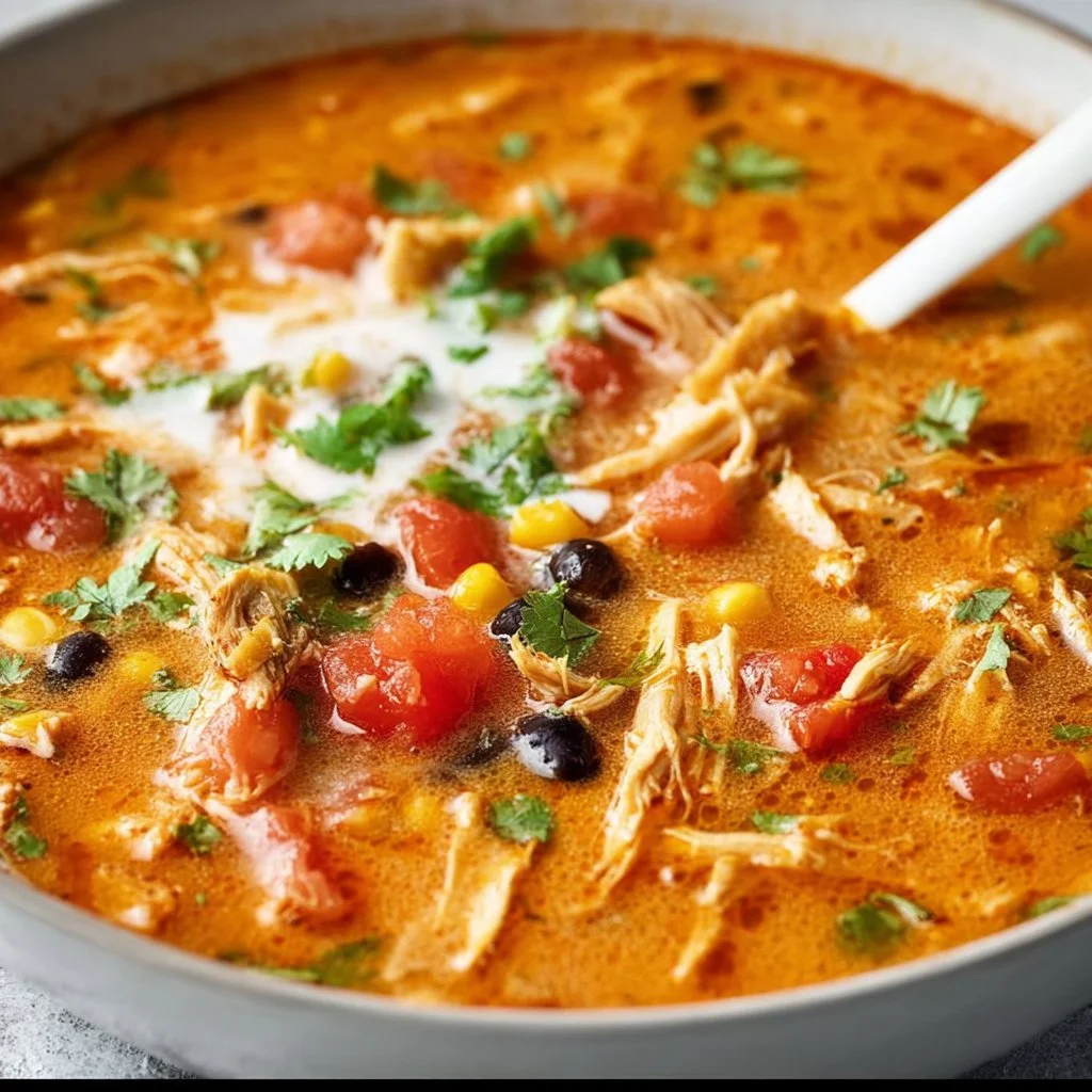 Creamy Chicken Tortilla Soup