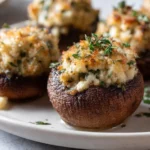 creamy garlic and herb cheese filled roasted mushr 2026 04 17 022748