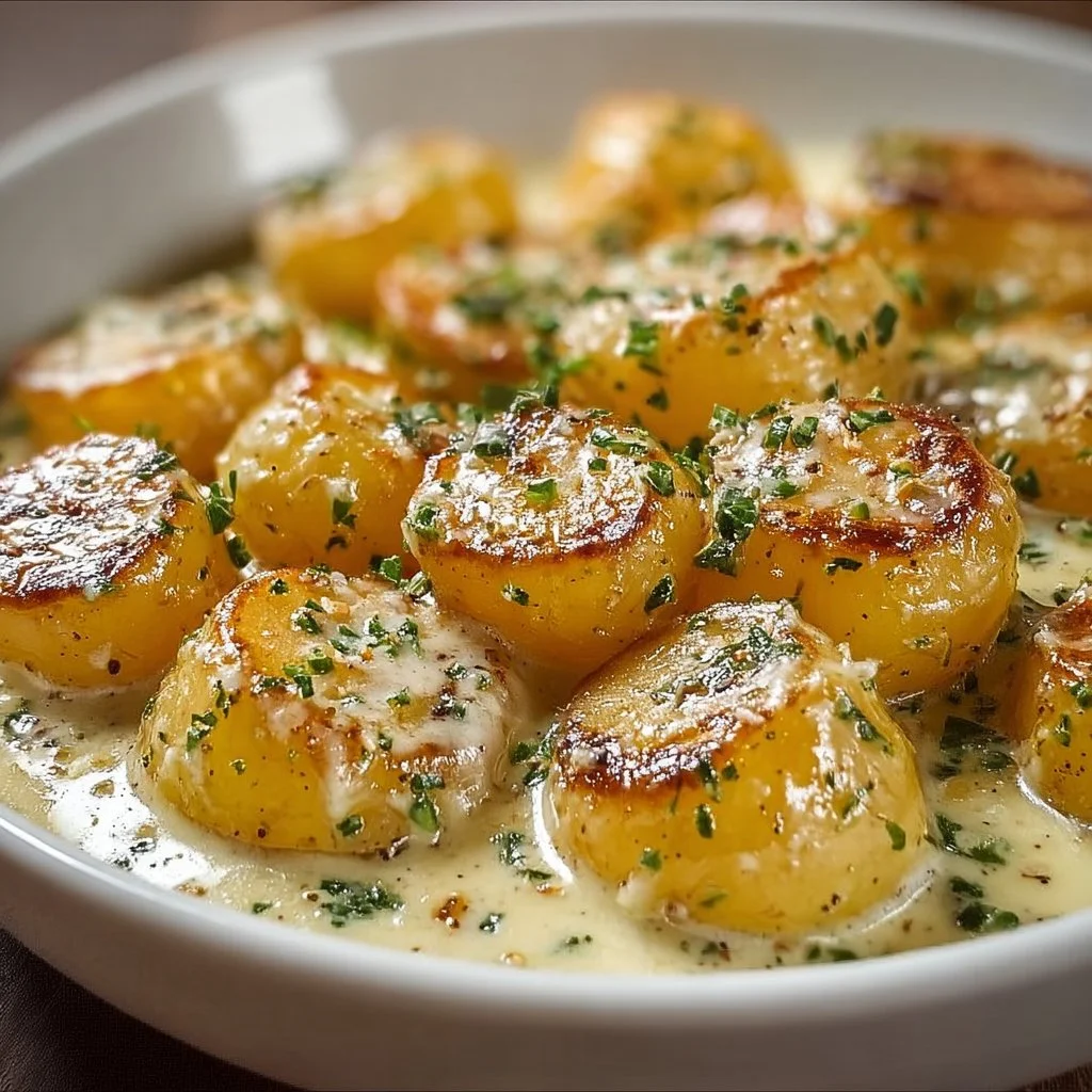 Creamy Garlic Sauce Potatoes