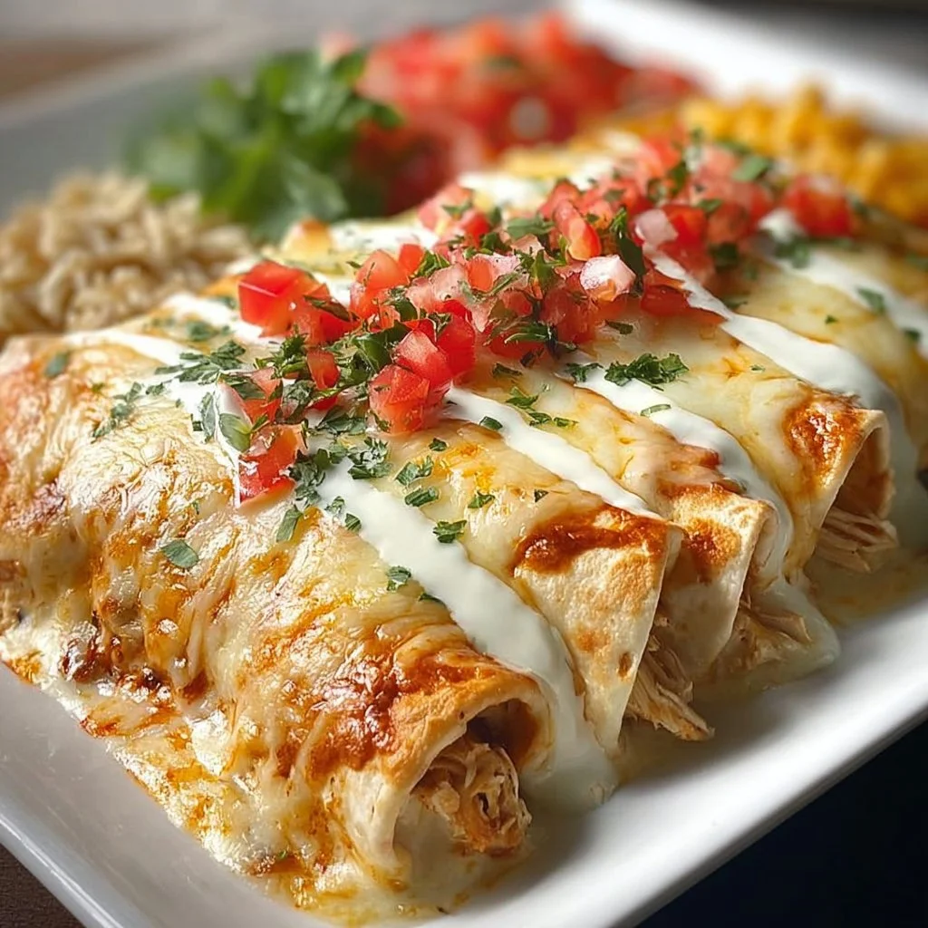 Creamy Queso Chicken Enchiladas for Effortless Family Dinners
