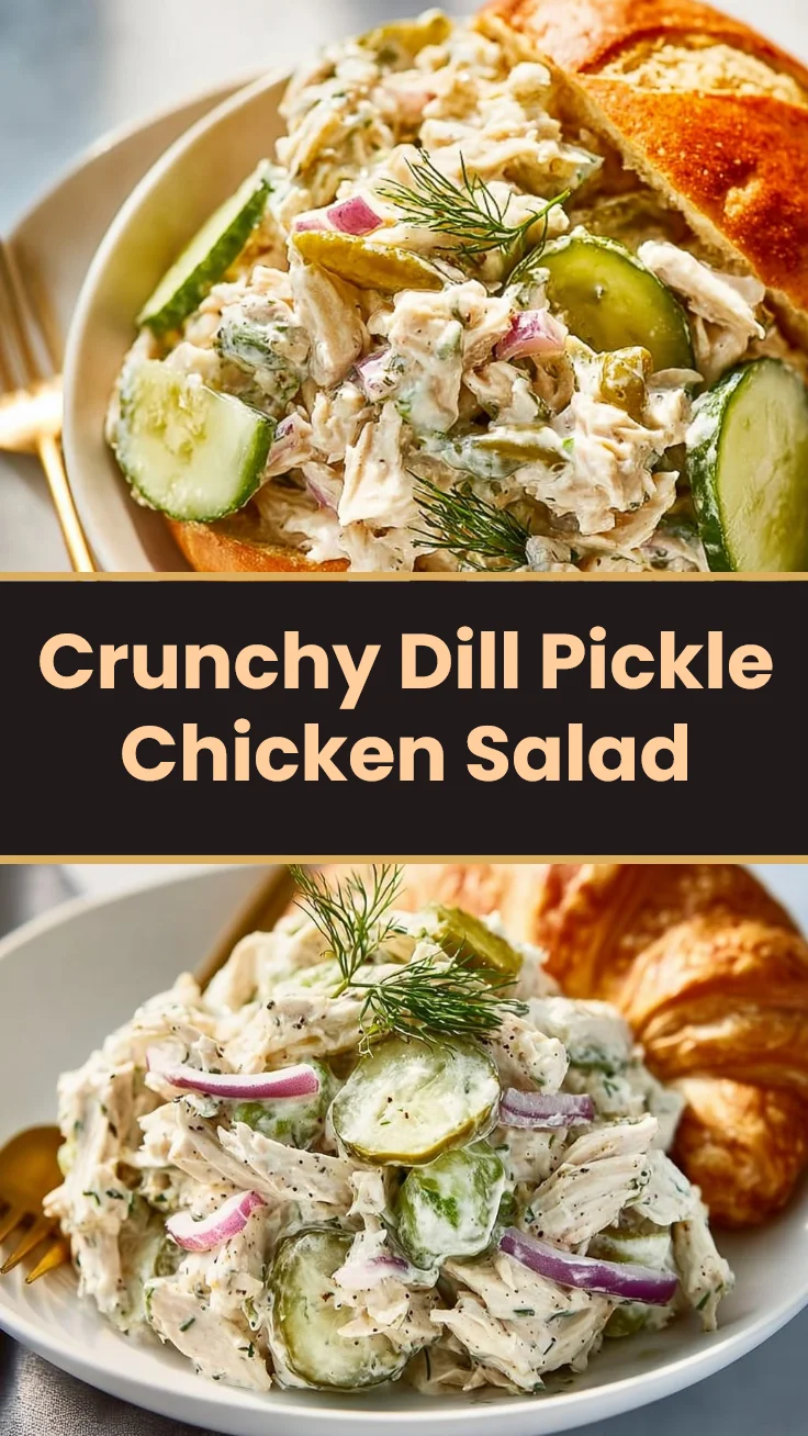 Crunchy Dill Pickle Chicken Salad