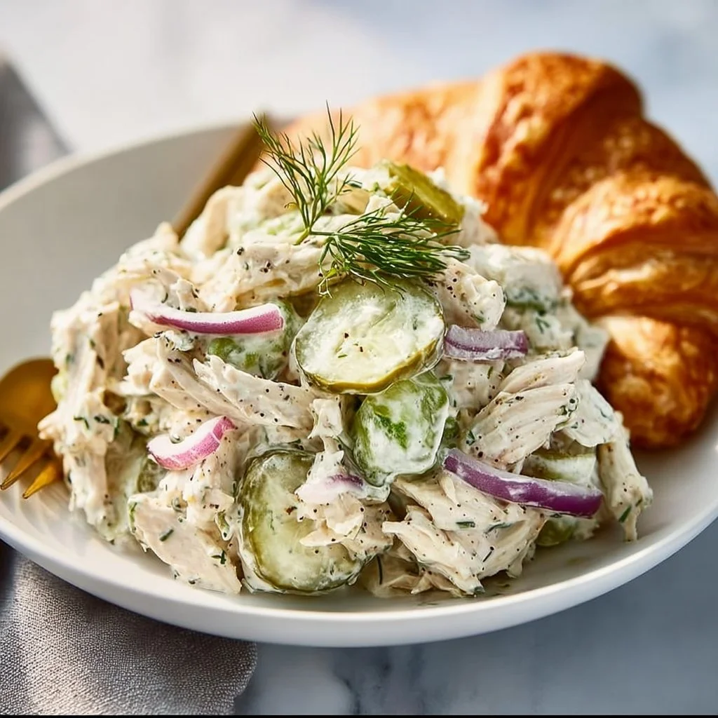 Crunchy Dill Pickle Chicken Salad