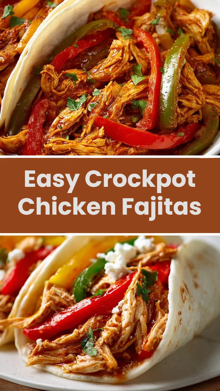 Easy Crockpot Chicken Fajitas