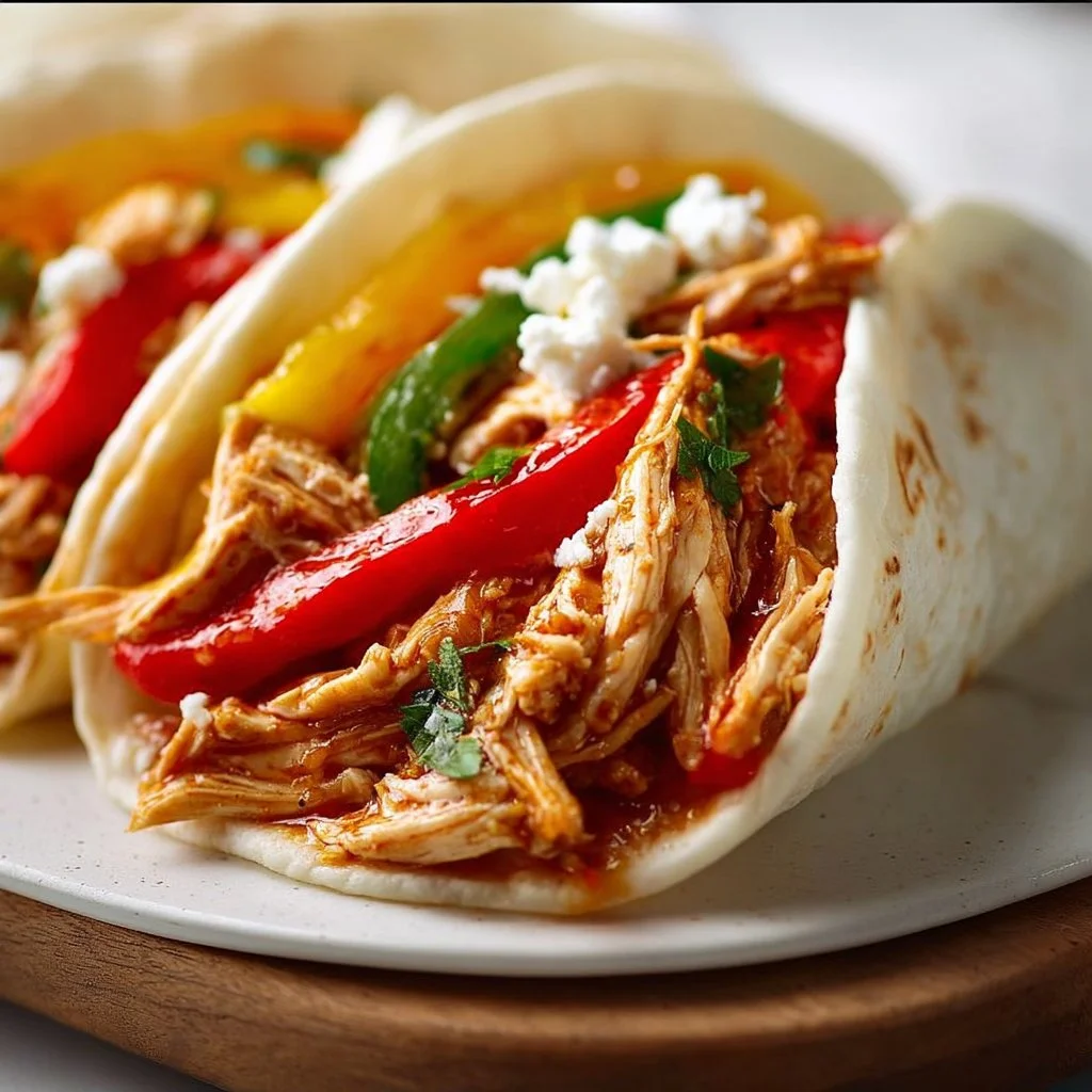 Easy Crockpot Chicken Fajitas