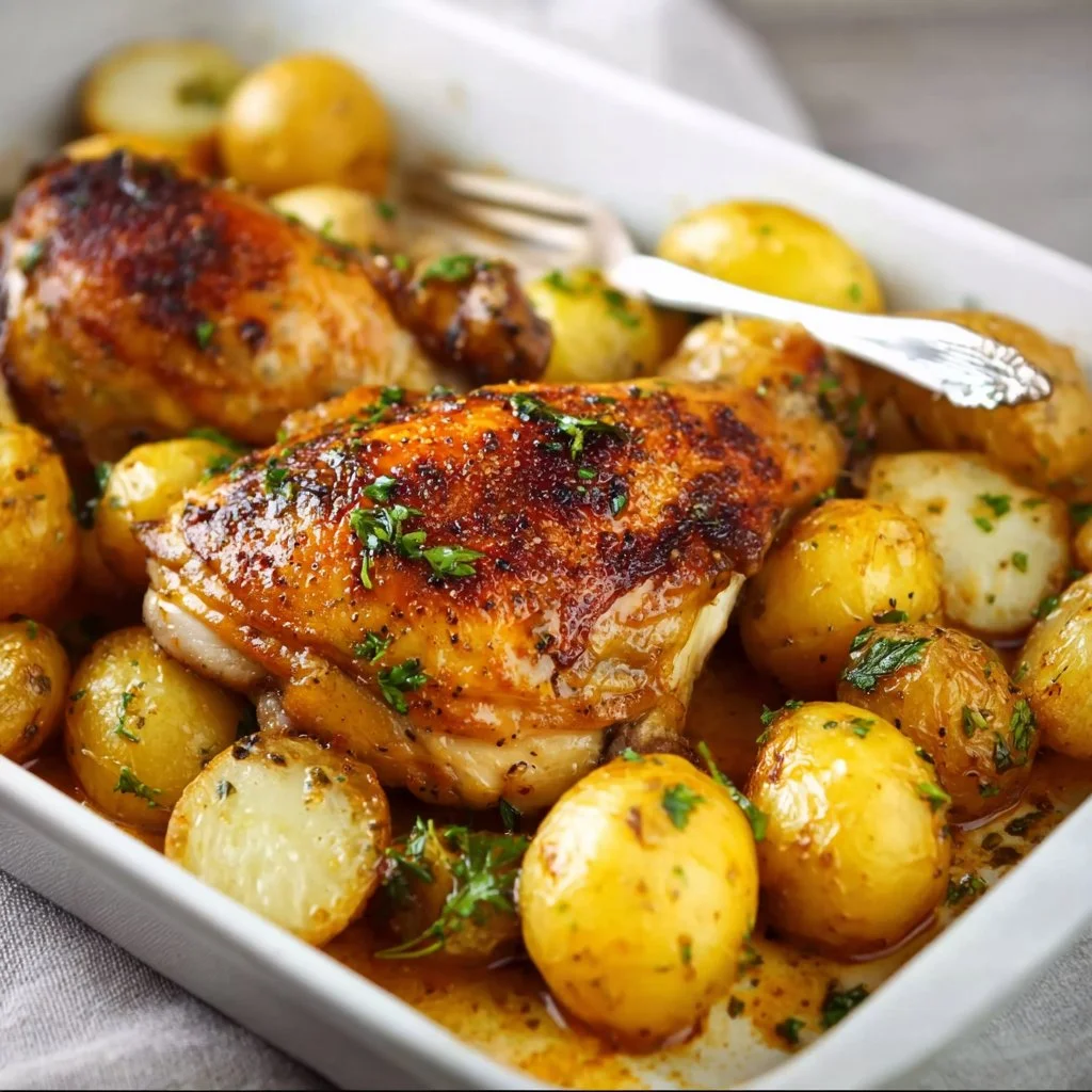 Easy One Pan Chicken and Potatoes