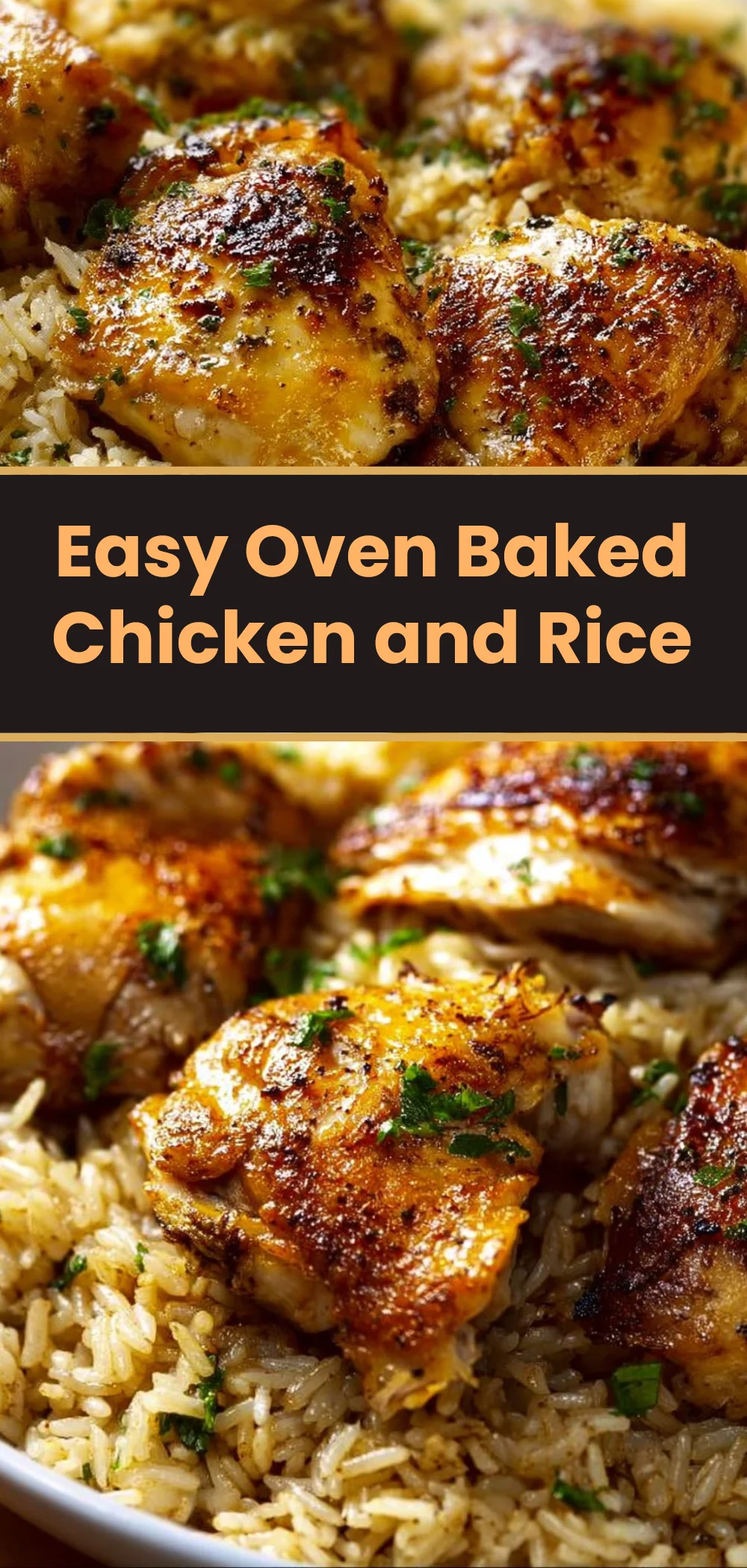 Easy Oven Baked Chicken and Rice