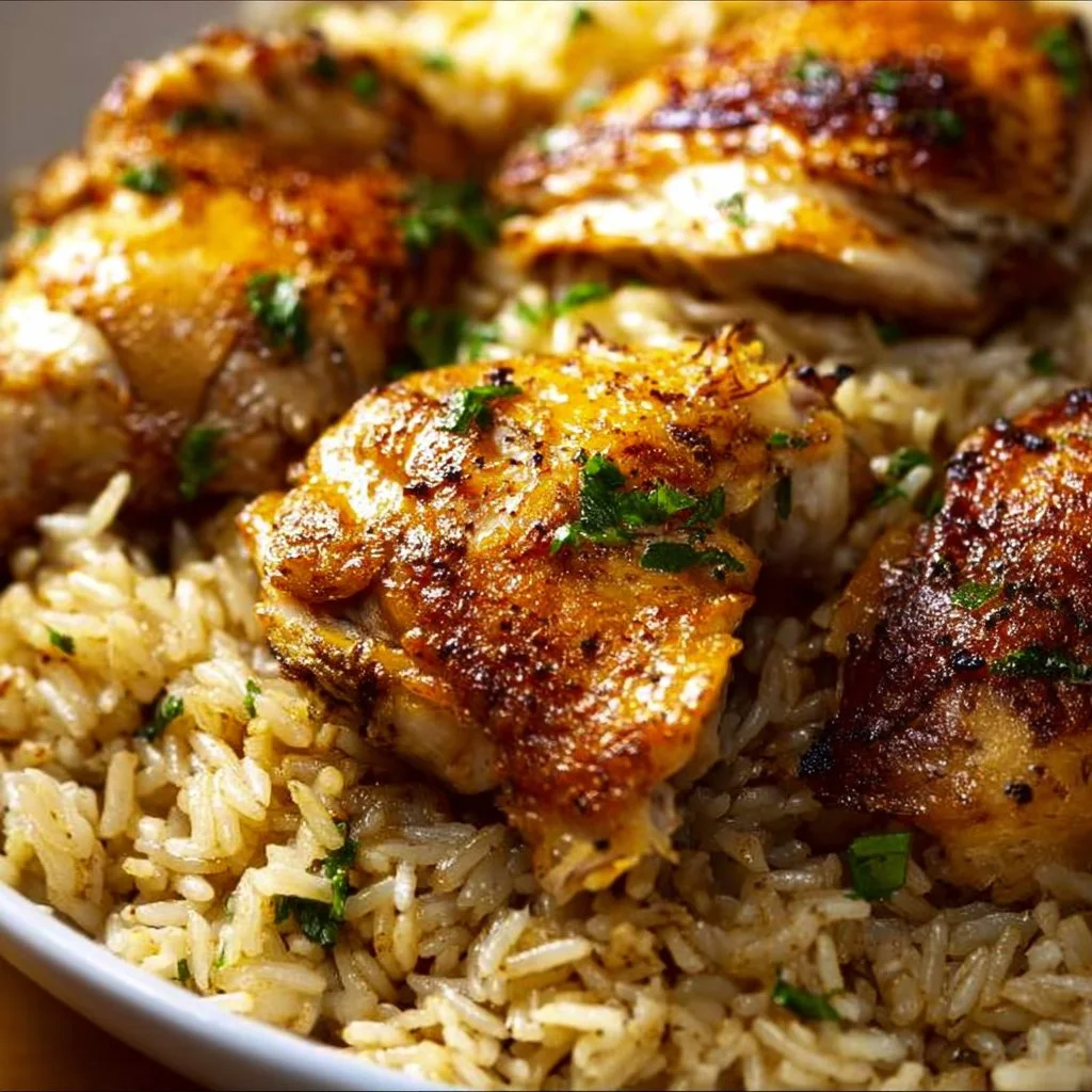 Easy Oven Baked Chicken and Rice