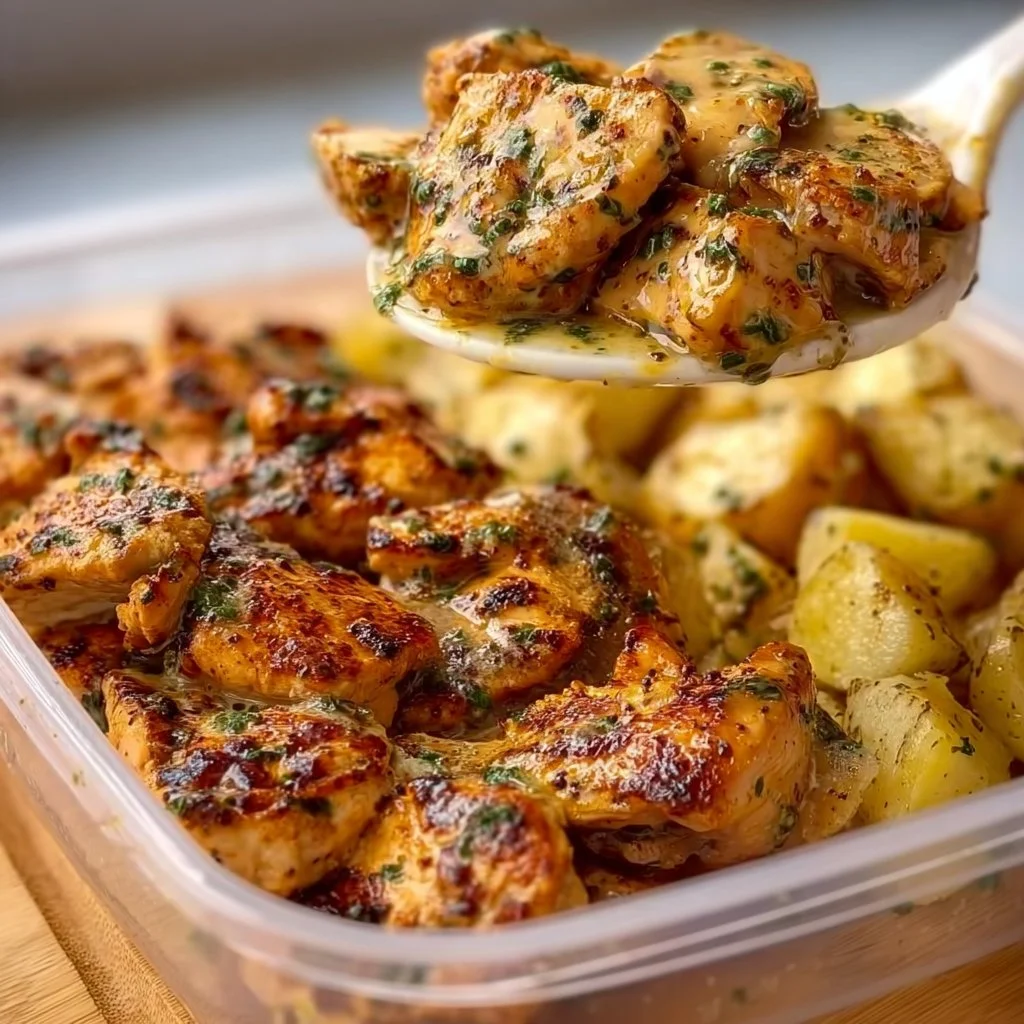 Garlic Butter Chicken with Creamy Potatoes