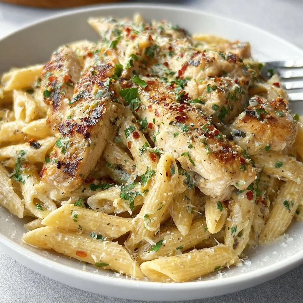 Garlic Parmesan Chicken and Pasta