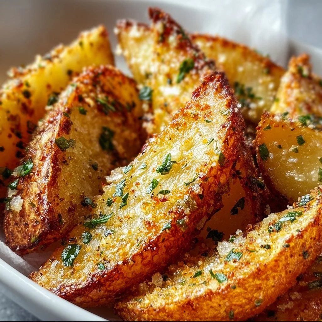 Garlic Parmesan Potato Wedges