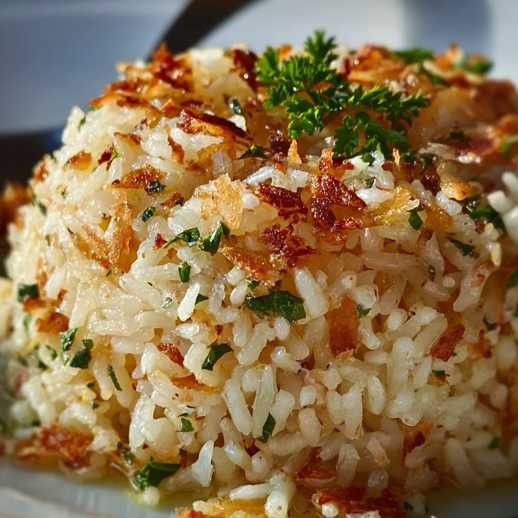 Garlic Parmesan Rice Recipe