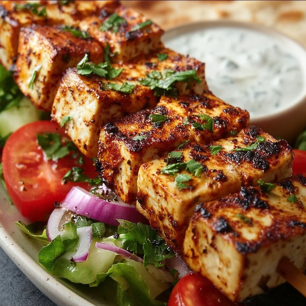 Greek-Style Tofu Skewers