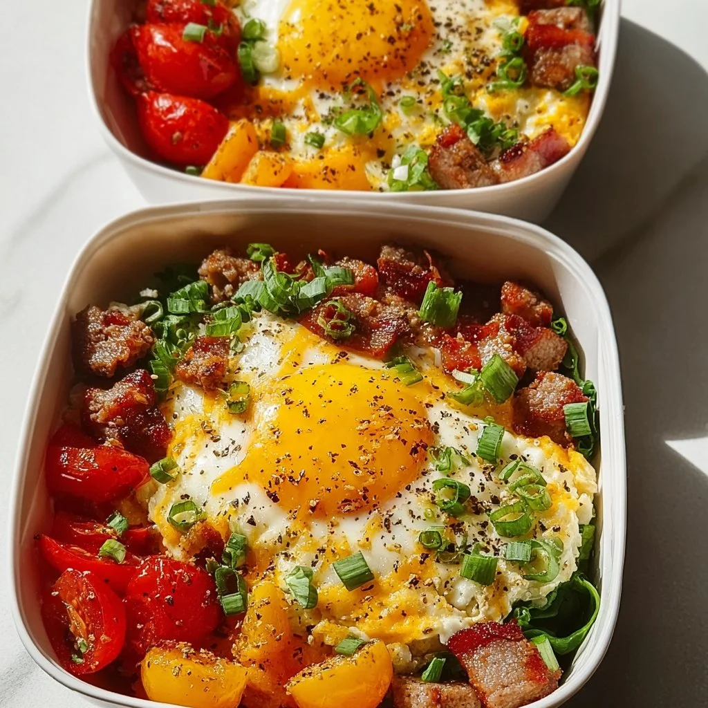 High Protein Freezer Friendly Breakfast Bowls