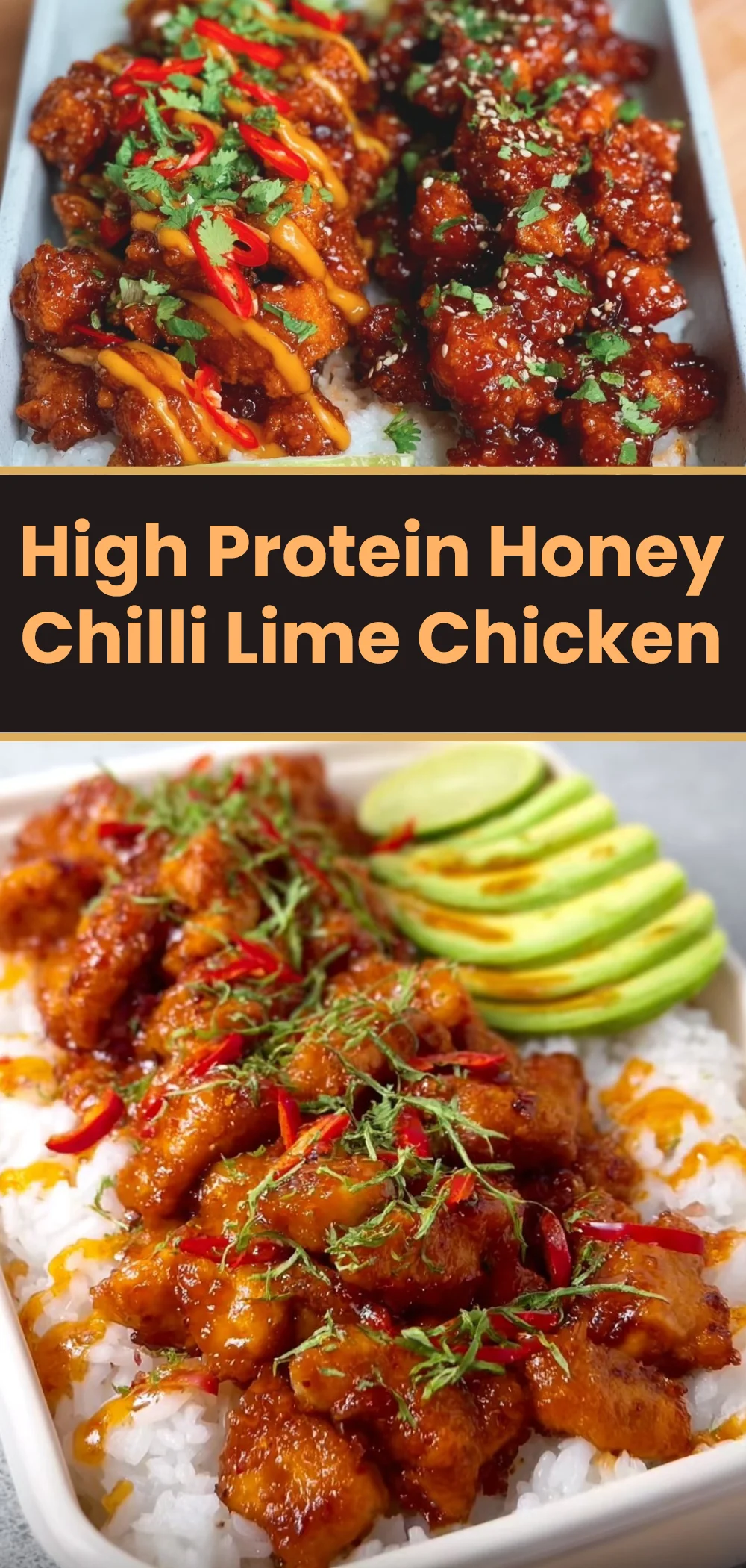 High Protein Honey Chilli Lime Chicken