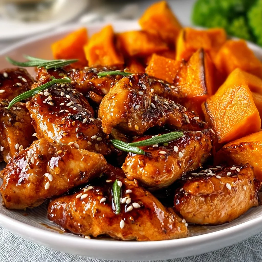 Discover the Best Honey Garlic Chicken and Sweet Potato Recipe for a Quick and Delicious Dinner