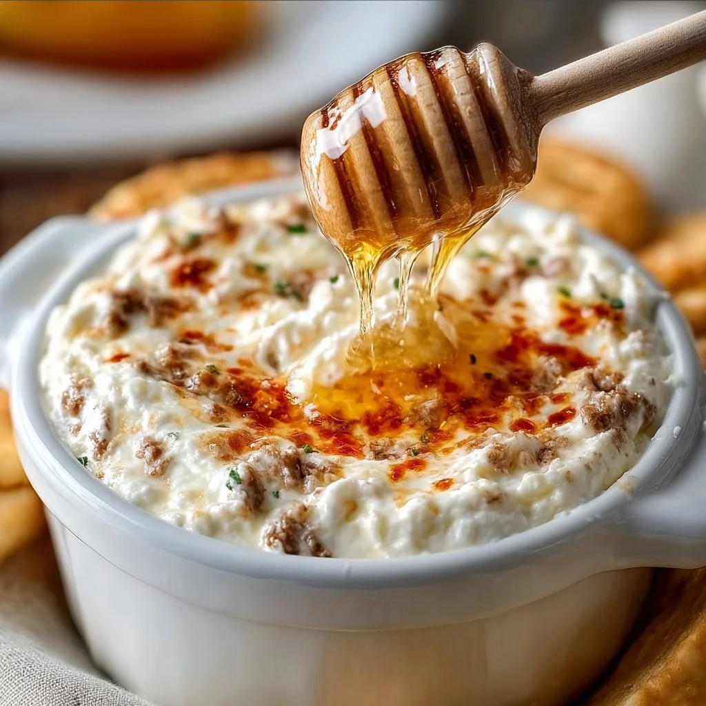 Hot Honey Cream Cheese Dip
