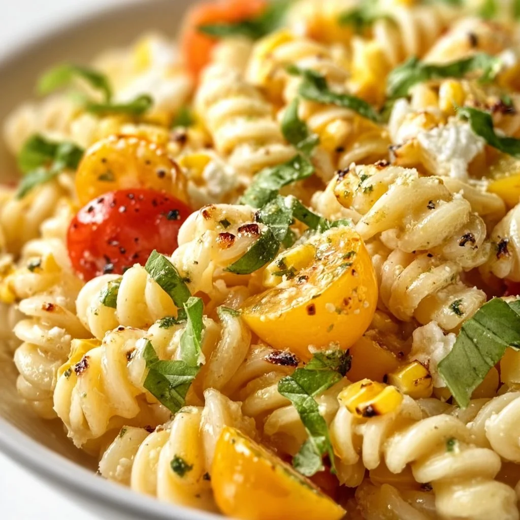 Juicy Street Corn Pasta Salad