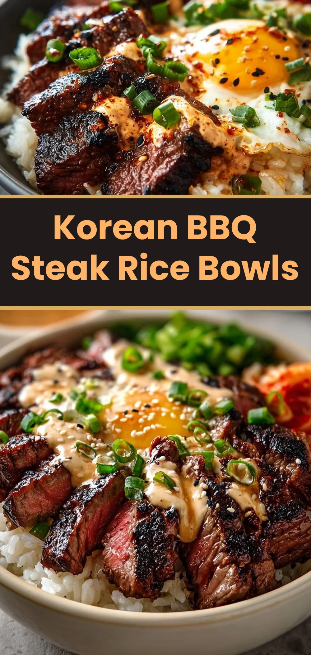 Korean BBQ Steak Rice Bowls
