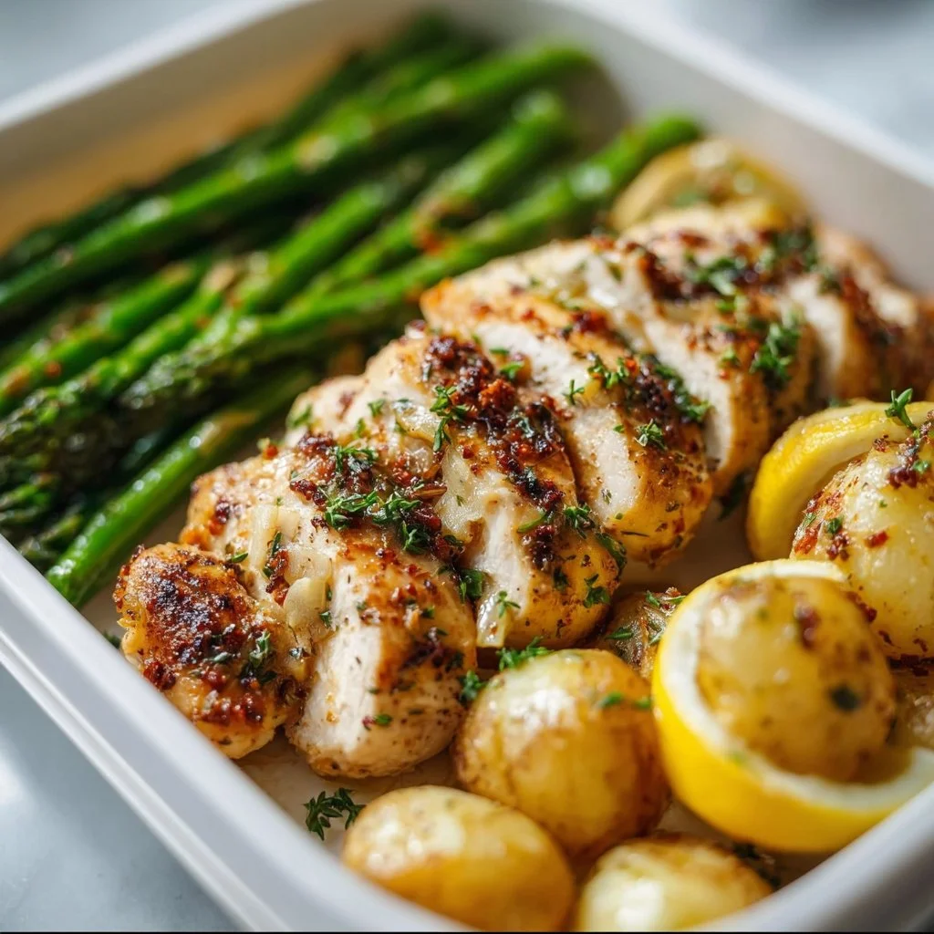 Lemon Garlic Chicken Meal Prep