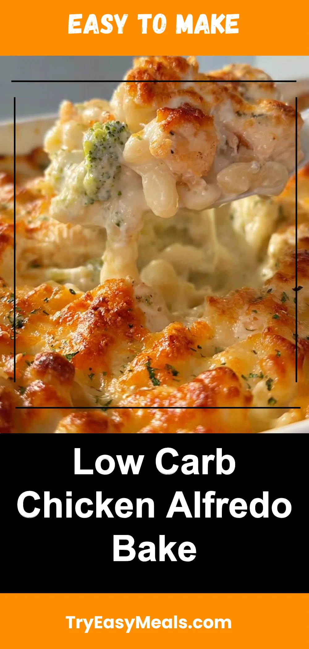 Low Carb Chicken Alfredo Bake